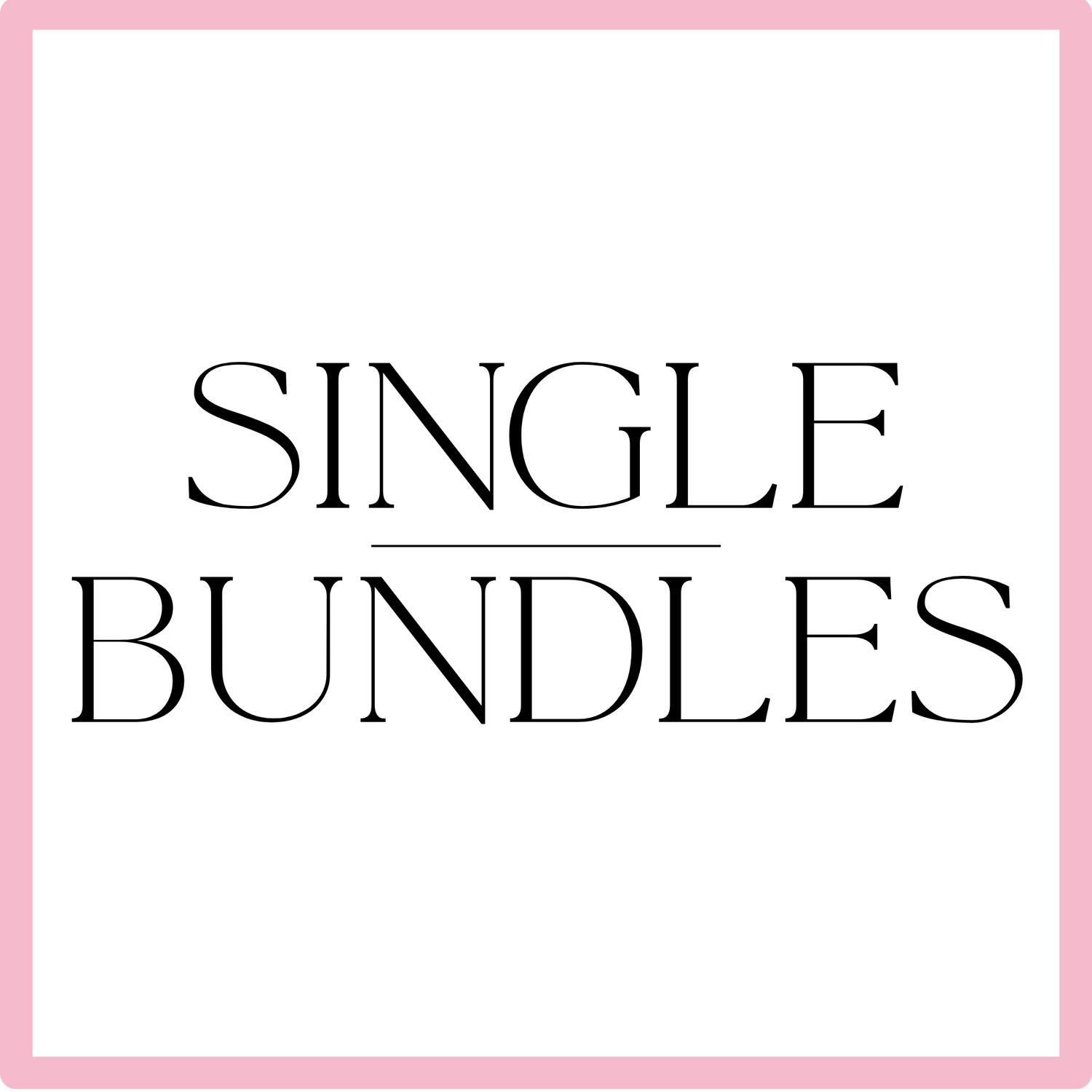 Single Bundles